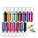 Mini Waterproof Aluminum Pill Container Cache Drug Box with Keychain - Colorful Outdoor Camping Travel Traveling Portable Pill Capsule/Match Case Bottle (15Pc Mini Size, Random Colors)