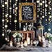 Decor365 Gold Star Garlands Decorations Hanging Twinkle Little Star Birthday Baby Shower Graduation Party Decor Christmas New Year Eve Banner Moon Stars Starry Night Ramadan Celestial Theme Backdrop