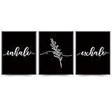 PLKMN Inhale Exhale Wall Art Decor,Plants Zen Wall
