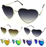 Enimay Women's Heart Shaped Sunglasses Novelty Costume Fun Fashion Celebrity UV 400