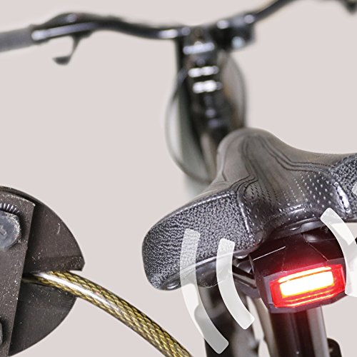 image for Idem FCC certified rechargeable, wireless, 4 in 1 bike tail light, ant
