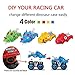 PBOX Dinosaur Monster Truck Toys,Stunt 360° Spin Friction Powered Cars for Kids,Push and Go Vehicles Toddler Toys for Aged 3-12 Year Old Boys & Girl Gift (2)