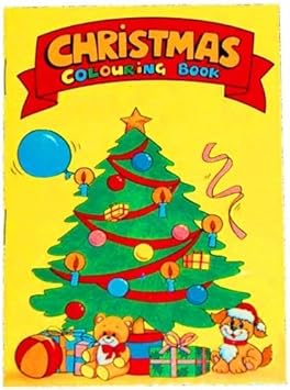 12 Mini Christmas Colouring Books A6 - Girl or Boys Party Bag 