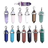 JOVIVI Jewelry Opalite Healing Point Chakra Cut Gemstone Pendant Necklace