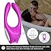 Cock Ring Couple Vibrator- Adorime Multifunctional Penis Clitoral Vibrator with 12 Powerful Vibrations for Men or Couples, Wireless Remote Control Vibrating Penis Ring Clitoris Anal Stimulator Sex Toy