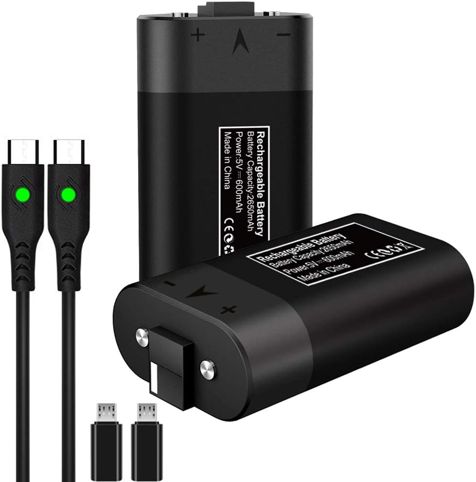 Xbox Controller Battery Pack, 2 Pack Joso 2560mAh Rechargeable Battery