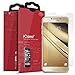 iCarez [HD Clear] Screen Protector for Samsung Galaxy C7 [ Unique Hinge Install Method With Kits ] with Lifetime Replacement Warranty [2 Pack]