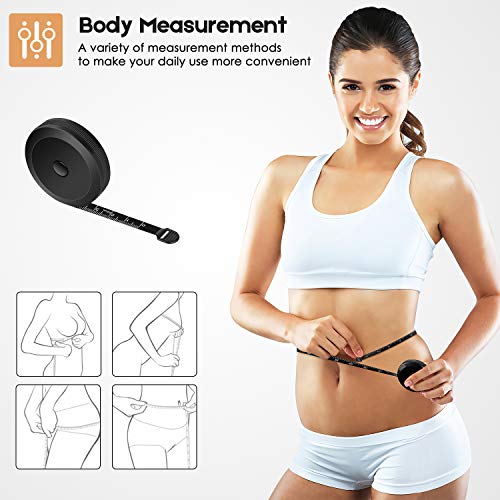 image for iBayam 2 Pack Tape Measure Measuring Tape for Body Fabric Sewing Tailo