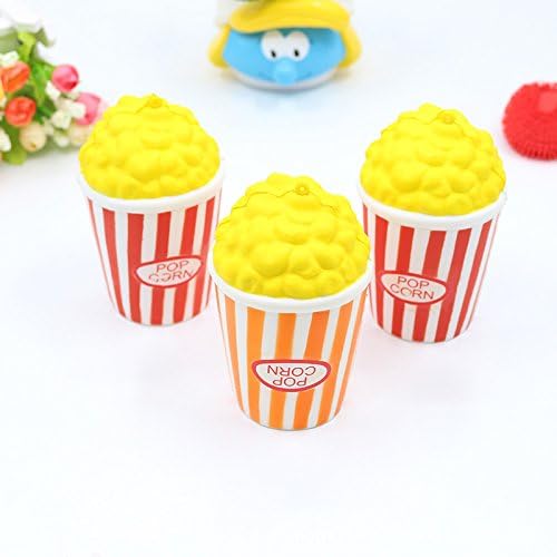Squishy Decompression Toy, 2PCS PU 12CM Popcorn Squeeze Toys For Gift Decorative or Stress Relief