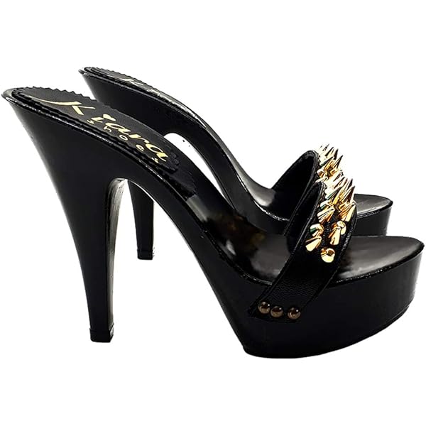 Amazon.com | Black Mule in Leather Made in Italy 4 US to 11