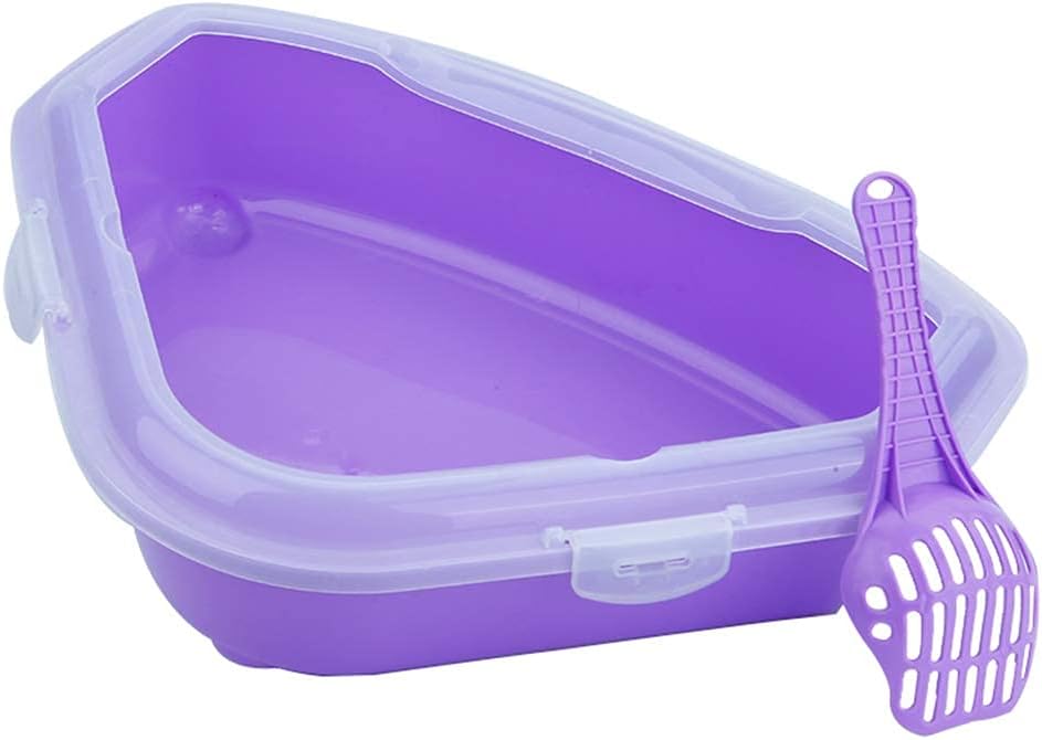 Corner Litter Box with Litter Scoop,Reasonable use of space, separable