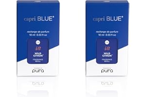 Capri Blue Wild Citron Pura Smart Home Plug-in Diffuser Refills – Scented Pura Refills – Pura Diffuser Refills with Citrus Scents – Long-Lasting Aromatherapy Diffuser Refills (Pack of 2)