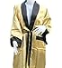 Chinese Bath Robe with Really Big Dragon in Both Side Gold and Black