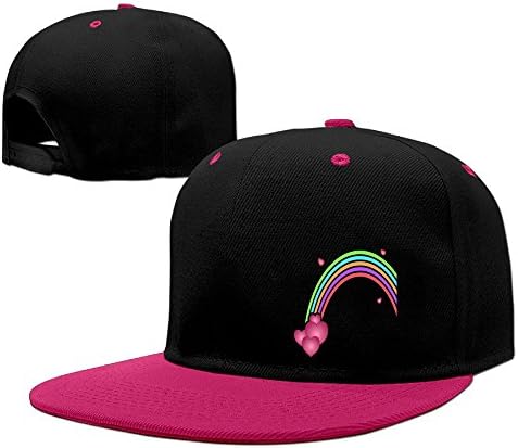 Blacksin Sweet Valentine Rainbow Heart Special Hip-Hop Baseball Caps Hit Color Adjustable Snapback Hats