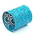 EasyPAG 2 Pcs Cute Floral Desk Pencil Holder 3-1/4 inch Dia x 3-3/4 inch High Round Cup Pen Organizer,Dark Teal