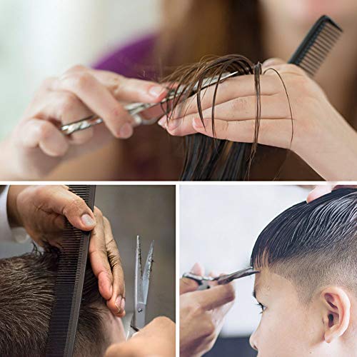 ELEHOT Hair Scissors Professional Barber Cutting Scissors Kit Stainless Steel Scissors/Shears 6 inch (17cm) with Black Storage Case (large) - Thumbnail 7