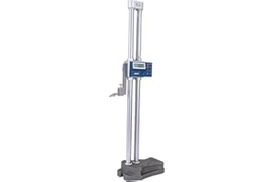 Dasqua 20"/500mm Double Beam Digital Height Gauge with Feed Wheel, Heavy Duty Cast Iron Base with Carbide-Tipped Scriber, Accuracy: ±0.0019"/0.05mm, Resolution 0.001"/0.01mm