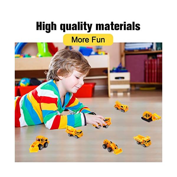 Alloy Engineering Truck Mini Pocket Size Construction Models Play Vehicles Toy Party Favors Cake Decorations Topper…