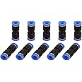 SNS 5/32" Tube OD Plastic Straight Union Pipe Tube Fitting Straight Pneumatic Connector(10 PCS) SPU-5/32