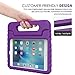 MoKo iPad Mini 4 Case - Kids Shock Proof Convertible Handle Light Weight Super Protective Stand Cover Case for Apple iPad Mini 4 2015 Tablet, PURPLE