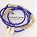 Royal Goddess Waist beads, Blue Waist beads, body chain, body Jewelry, belly ring with chain,Gifts for her, African Waist Beads, Waist Beads for Women, adjustable waist beads