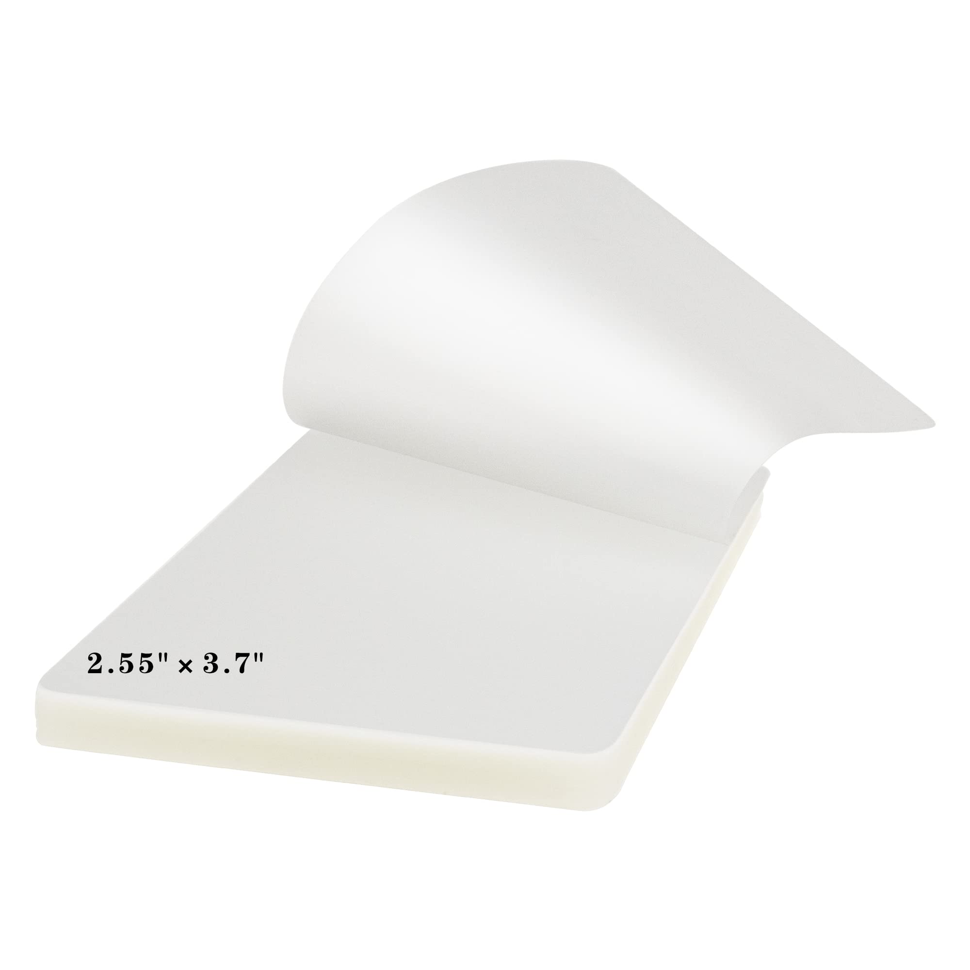 CANLENPK 2.6"x3.7"/66x95mm Thermal Laminating Pouches for 2.4"x3.5" Card,Premium Clear Plastic Laminator Sheets, Photo,Paper Card,Note Card,ID Badge,Business Card Lamination Pockets (4Mil,100Pcs)