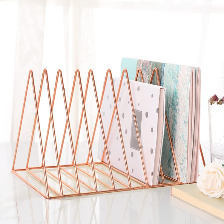 Urban Deco Triangle Desk Organizers Metal Wire Magazine Holder 10