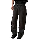GORGLITTER Men's Sweatpants Baggy Joggers Low Waisted Rise Wide Leg Drawstring t Loose Fit Track Sweat Pants