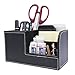 Behomy Home Office Multi-Function Desk Organizer, PU Leather Desk Stationery Organizer, Office Storage Compartments Box for Pen, Pencil, Name Cards, Phone, Key, Pocket Money (Small)