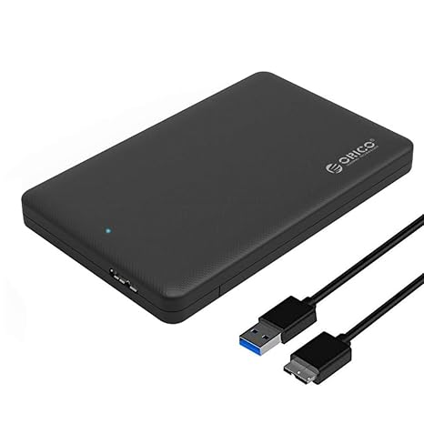 ORICO USB3.0 2,5' Externes Festplattengehäuse zu SATA3.0 für 7mm und 9,5 mm 2,5 Zoll SATA Notebook Interne HDD und SSD, Werkz