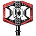 CRANKBROTHERs Double Shot 3 Bike Pedals Pair (Red/Black) with Premium Cleats and Shoe Shieldsthumb 4