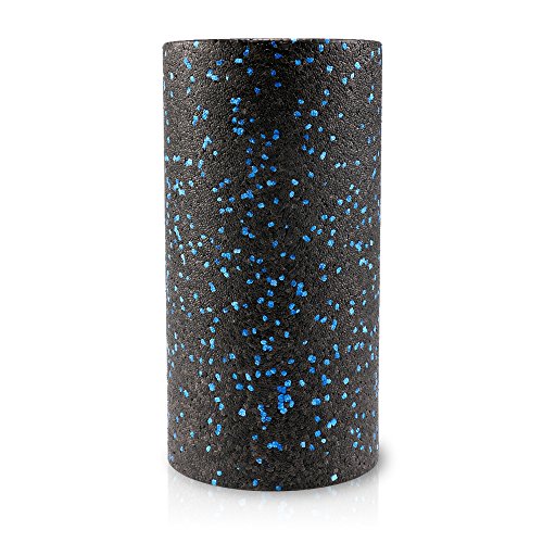 Premium High-Density Foam Roller with Hole and Speckles Extra Firm (Blue Speckled, Roll: 11.5 inches) - Thumbnail 3