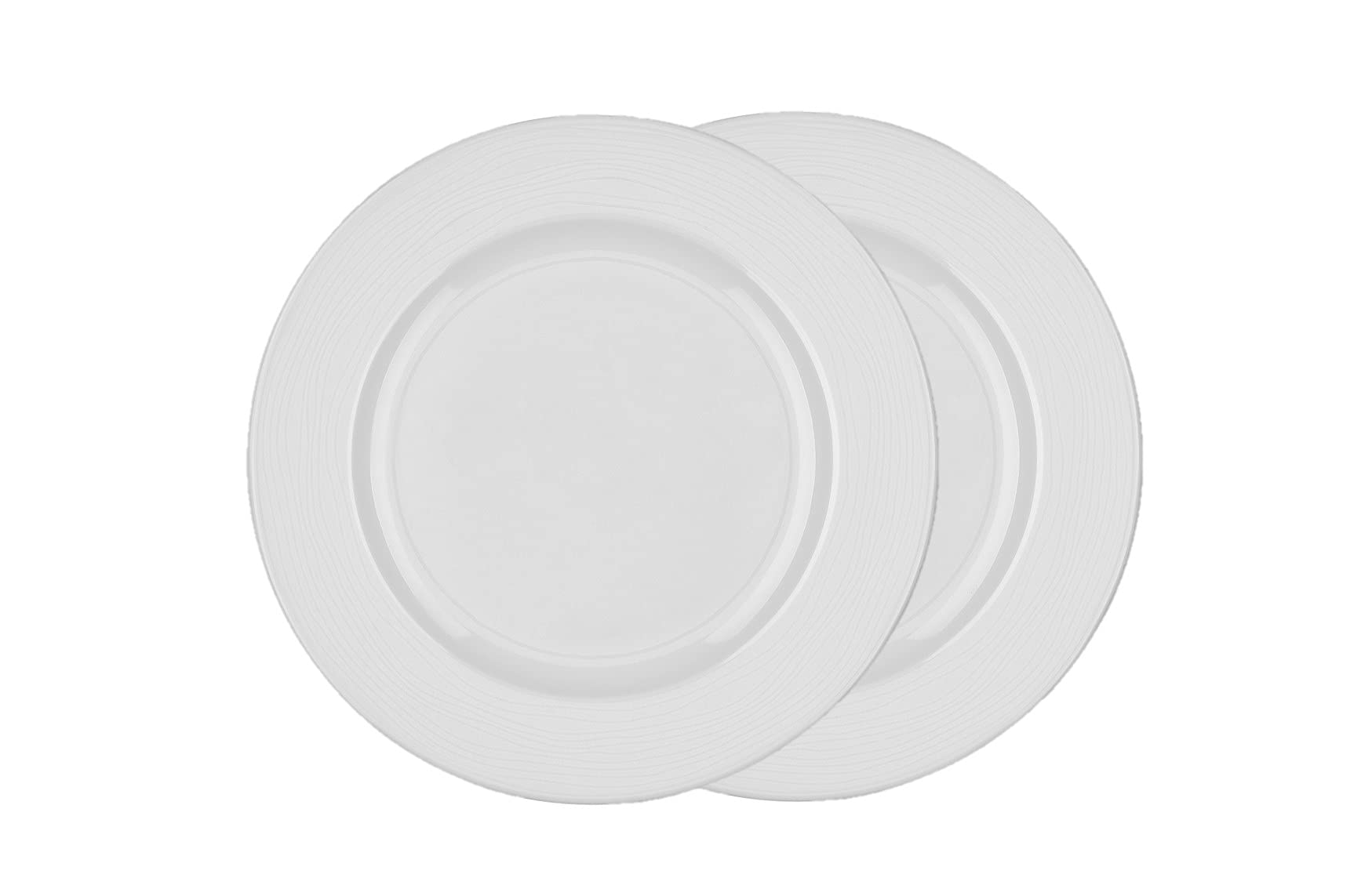 Geneviève Lethu Dinnerware 26cm Porcelain Dinner Plates, Set of 2, White