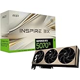 MSI Gaming RTX 5070 TI 16G Inspire 3X OC Graphics Card (16GB GDDR7, 256-bit, Extreme Performance: 2497 MHz, DisplayPort x 3 2