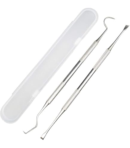 Dental Tools, Professional Teeth Cleaning Oral Care Hygiene Kit Stainless Steel Dental Pick Tooth Scraper Tartar Plaque Remover Dentist Personal Pet U