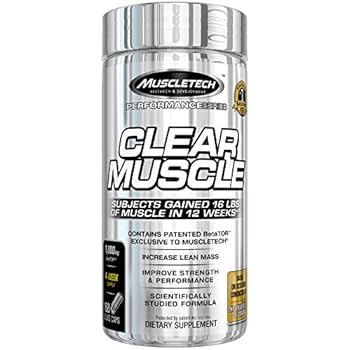 MuscleTech Clear Muscle Post Workout Recovery and Strength Builder, Amino Acid & Muscle Recovery Supplement, 168 Count