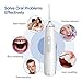 Hanasco Cordless Water Flosser Teeth Cleaner, Dental Oral Irrigator for Braces & Bridges Care, IPX7 Waterproof, 3 Modes with 4 Jet Tips