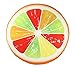 3D Citrus Fruit Slice Memory Foam Pillow Bolster Sofa Cushion Chair Seat Pad Stuffed Home Decor
