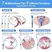 Nicefeel Upgrade UV Sterilize Water Flosser, Quiet Design 1000ml High-Volume 10 Adjustable Presure Countertop Denten Oral Irrigator with 7 Multifunctional Tips for Family FDA Approved