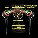 Christmas Laser Lights, ALPULON 8 in 1 Patterns RG Starry Laser Projector Lights IP65 Waterproof Landscape Lights with Remote Control Timer for Christmas Garden Yard Tree Decor Outdoor Party