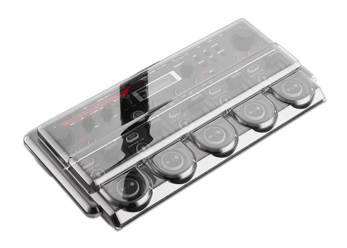 Decksaver Cover for Roland RC-505 - Super-Durable Polycarbonate Protective lid in Smoked Clear Colour, Made in The UK - The Producers' Choice for Unbeatable Protection