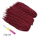 18 Inch Marley Braiding Hair Synthetic Afro Kinky Marley Hair for Twists 3 Packs Marley Twist Braiding Hair Extensions Soft And Fluffy (#BUG)