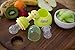 Doctor Designed Baby Fresh Food Feeder Teether Pacifier, Easy to Clean, 6-18 Months, Easy to Hold and Fun - Includes Stand, Dust Shield & 2 Silicone Pouch Sizes, Solid Food, Fresh Fruit