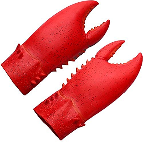 Halloween Costume Latex Giant Crab Claws Cosplay Armor Gloves Novelty