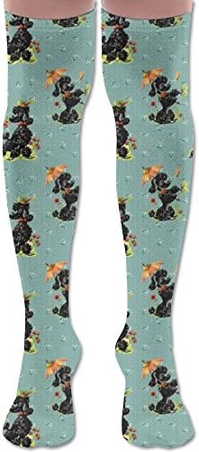 CHC40 Prissy Poodles Upgraded Knee High Graduated Compression Socks For Women And Men - Best Medical,Nursing,Travel &amp; Flight Socks - Running &amp; Fitness.