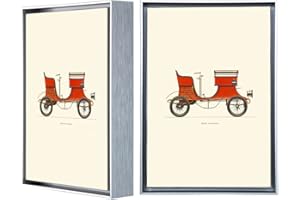 YIVIVEN Metal Canvas Floater Frame 1 1/4" deep, Floater Frame for Canvas Painting, Canvas Floating Frame, Floater Frames, Canvas Frame Kit, Canvas Art Frame, Canvas Picture Frame (12"x16", Silver)