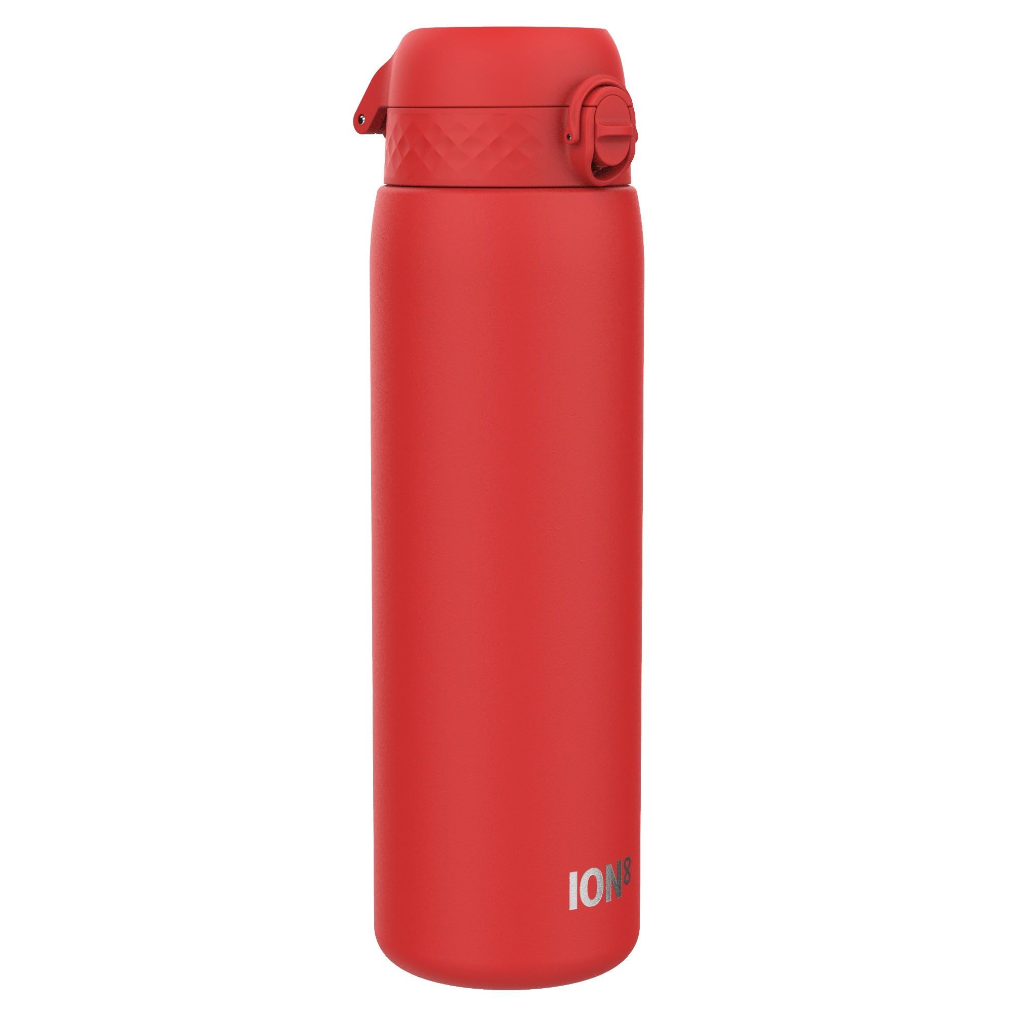Ion8 Vacuum Insulated Stainless Steel 1 Litre Water Bottle, 920ml, Leak Proof, One-Finger Open, Secure Lock, Carry Handle, Dishwasher Safe, Scratch Resistant, Ideal for Sports and Yoga, Red — image 1