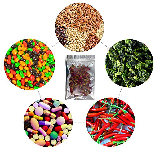 Smell Proof Bags (20 Pack) 8 x12 Inch Resealable Mylar Aluminum Packaging Storage Bag Transparent Plastic Ziplock Heat Seal (Silver)