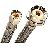 1 Pc, Fluidmaster Stainless Steel Toilet Supply 16" 3/8 Comp X 7/8 Ballcock Metal Nut