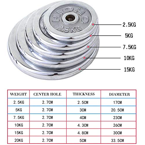 2PCS-Cast-Iron-Barbell-Weights-Plates-Fitness-Weightlifting-Strength-Training-for-1Inch-Dumbbell-Handle-Bar-25-20KG-Choice-of-Sizes